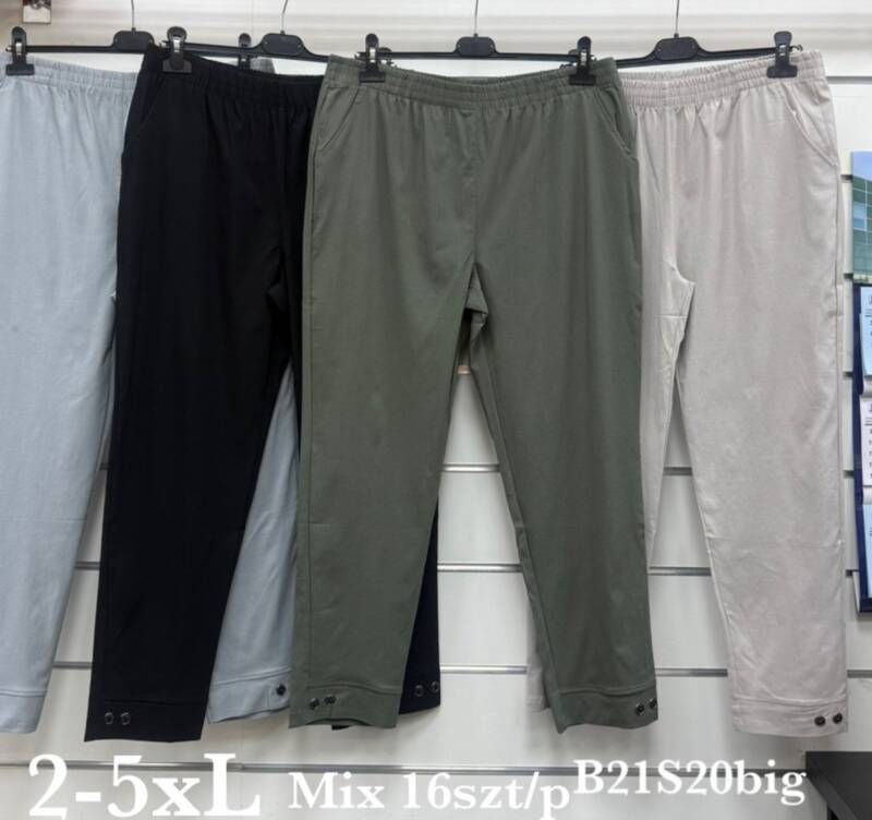 Spodnie damskie Roz 2XL-5XL, Mix Kolor Paczka 16 szt